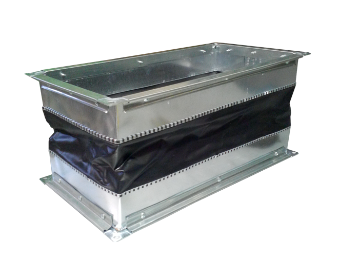 Гибкая вставка 100х115мм с фланцем для вентиляторов OBR 200