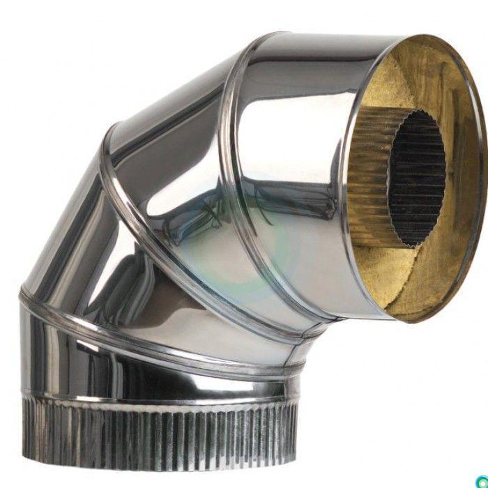 Сэндвич отвод 90° 160/240 (нерж 1 / нерж 0,5)