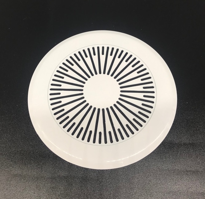 Решетка стальная на магнитах КП 100 Луч белая