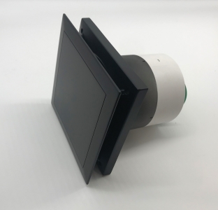 Вентилятор накладной Helios MiniVent M1/100 F Black Matte (таймер, датчик влажности) d100