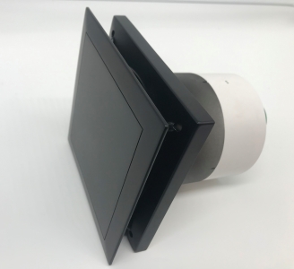 Вентилятор накладной Helios MiniVent M1/100 F Black Matte (таймер, датчик влажности) d100